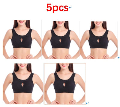 Cotton Anti-expansion Anti-Sag Gathering Adjustment Sports Bra