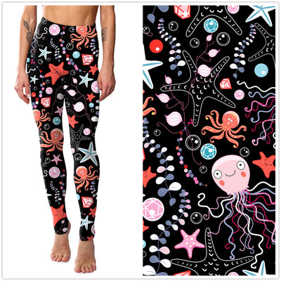 Personalized Digital Printing Kitten Leggings