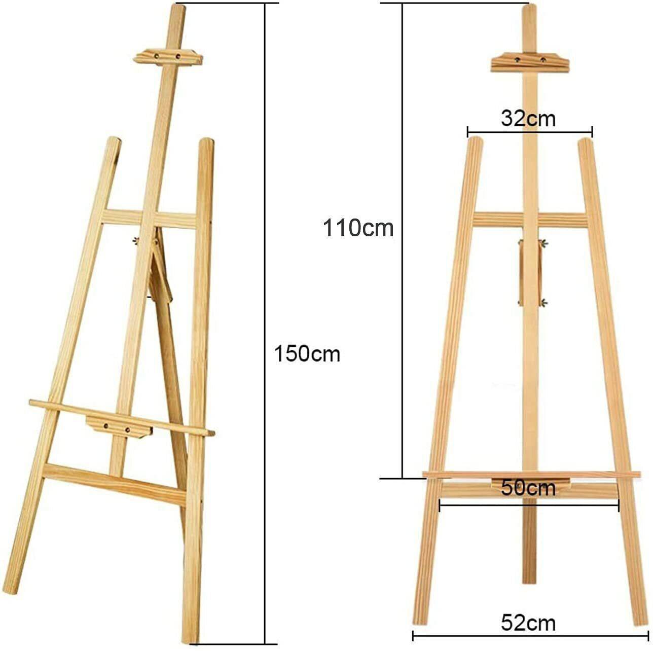 Easels, Large, Easel, Wood Easel, Studio Easel, Pine Standing Easel