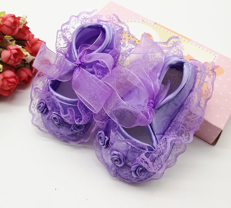 Manufacturers selling Taobao explosion of baby shoes toddler shoes soft bottom shoes spring slip baby shoes lace princess shoes