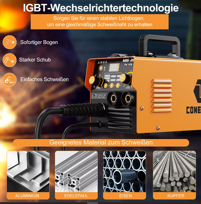 Fülldraht Schweissgerät mit Elektroden