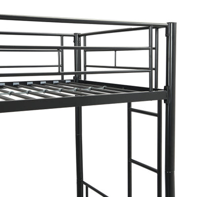 METAL BUNK BED BLACK