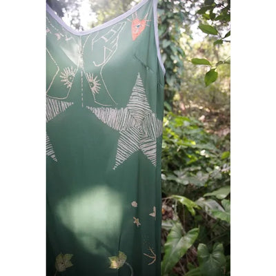 Silk Dress In Jungle Altar