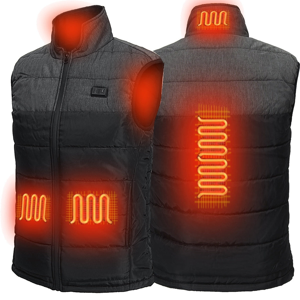 Men's Casual Vest Charging Heating USB Interface Intelligent Constant Temperature