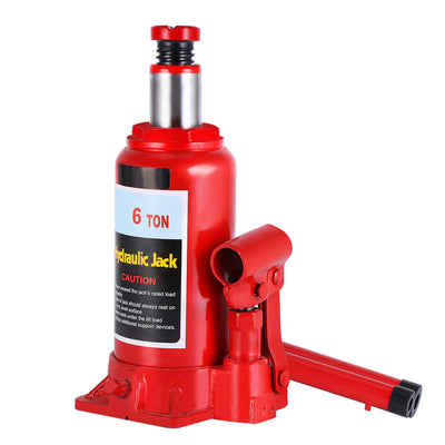 6T Heavy Duty Hydraulic Bottle Jack Lifting Car Van Caravan Vehicle Automotive Lift