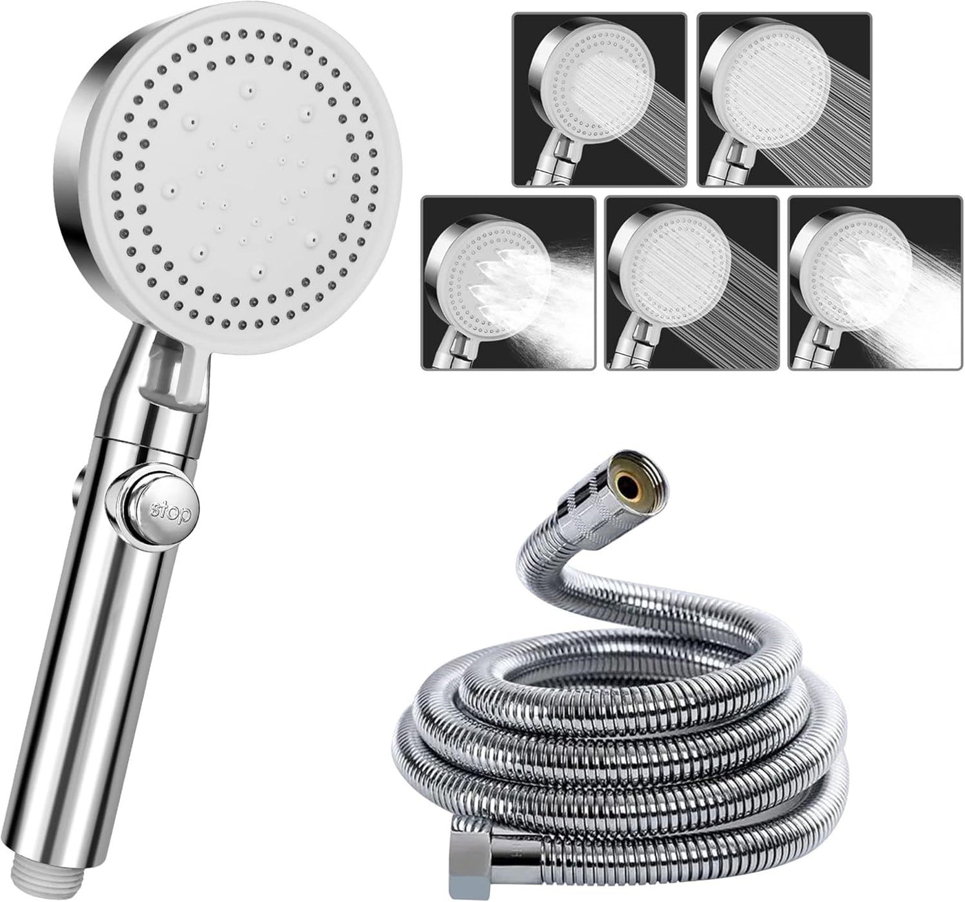 Shower Head Stop Function Hand Shower Shower Shower Water Saving With Hose