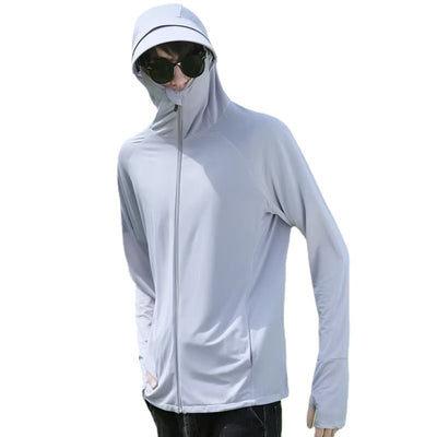 Men's Summer UV-proof Breathable Outdoor Fishing Clothes Cycling Sun-protective Clothing Lightweight