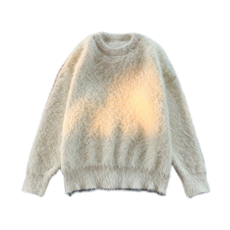 Japanese-style Retro Idle Style Round Neck Sweater