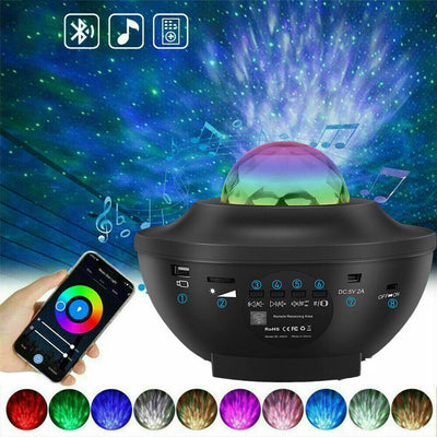 Black USB Starry Sky Projection DE