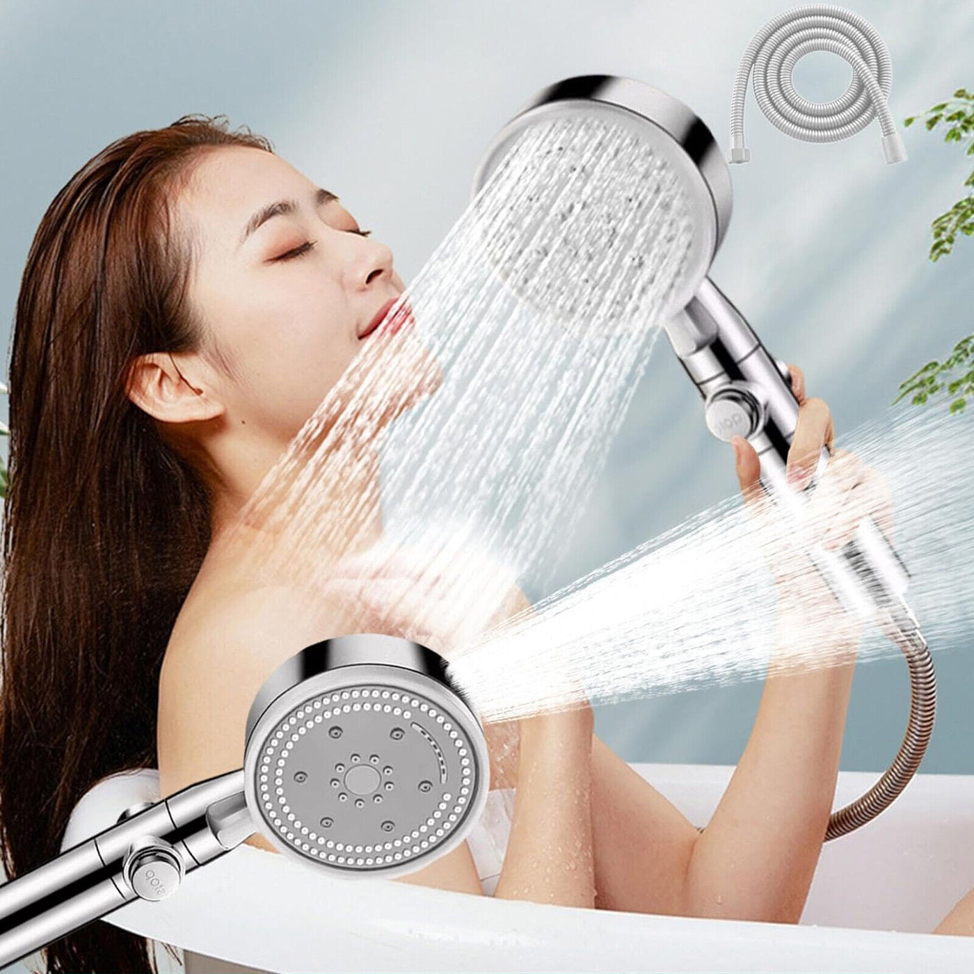 Shower Head Stop Function Hand Shower Shower Shower Water Saving With Hose