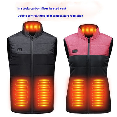 Men's Casual Vest Charging Heating USB Interface Intelligent Constant Temperature