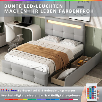 Bettwasche Gepolstertes Flaches Jugendzimmerbett