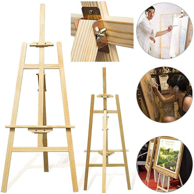 Easels, Large, Easel, Wood Easel, Studio Easel, Pine Standing Easel