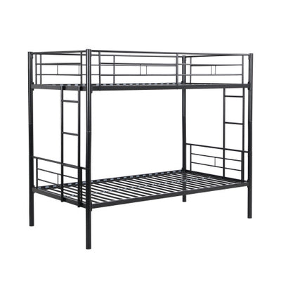 METAL BUNK BED BLACK