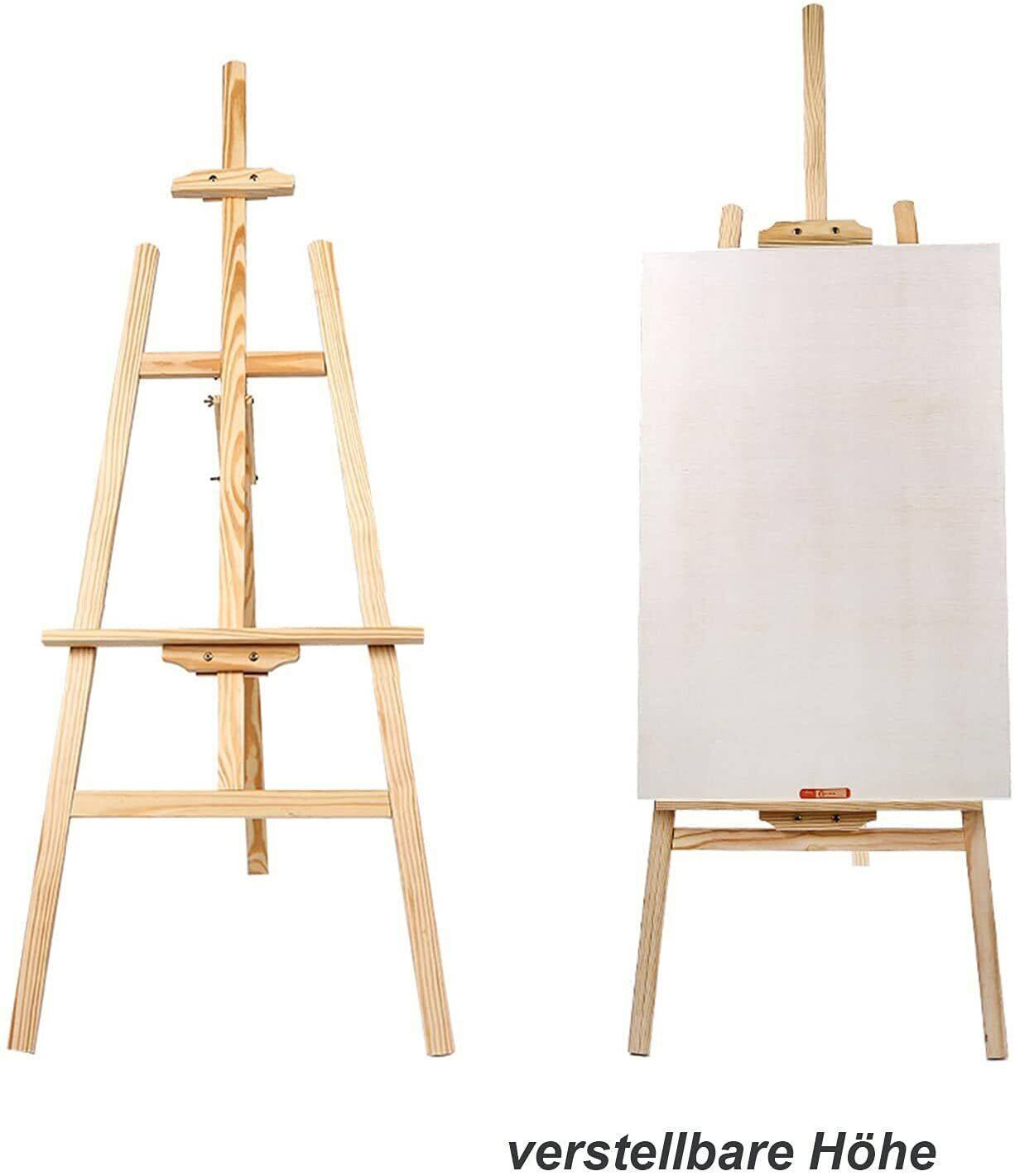 Easels, Large, Easel, Wood Easel, Studio Easel, Pine Standing Easel